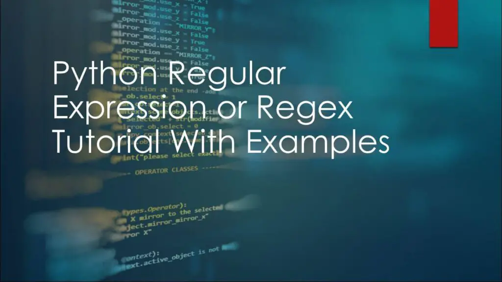 Python Regex tutorial ,Beetechnical