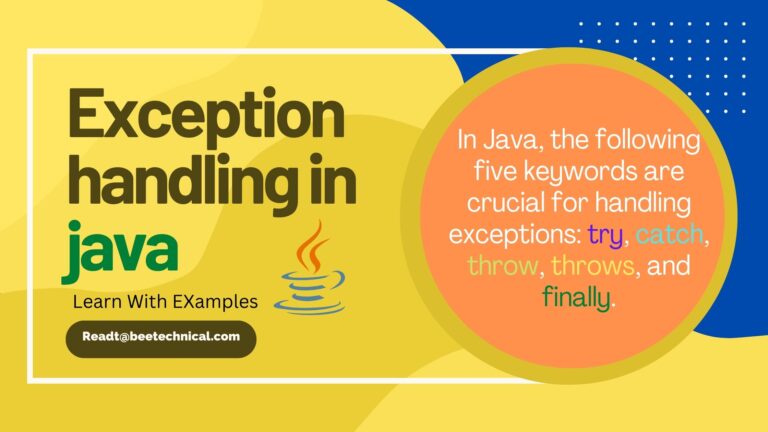Exception Handling In Java