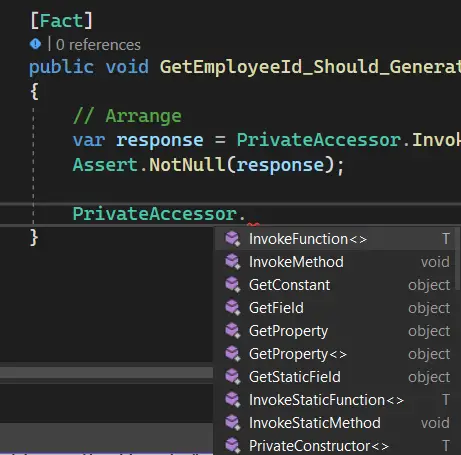Unit testing private methods in C# With XUnit | 2023 1