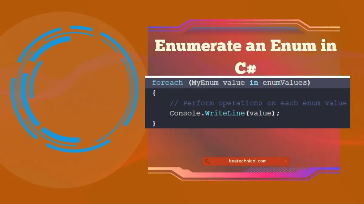 enumerate an enum in C#